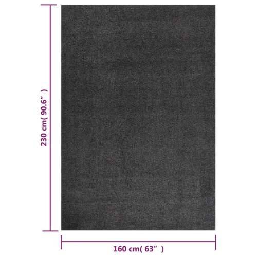 Čupavi tepih s visokim vlaknima antracit 160 x 230 cm Cijena