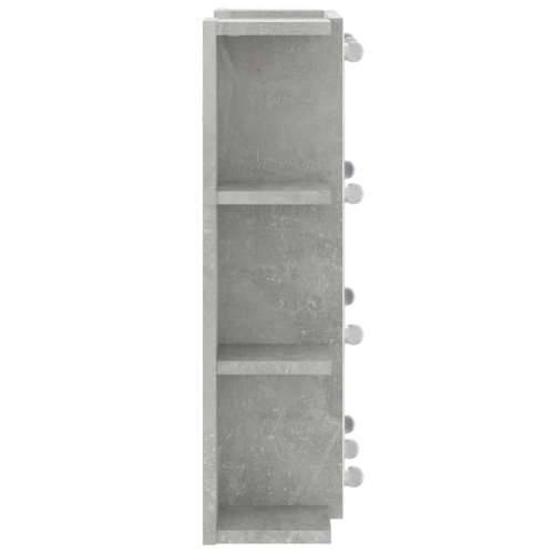 Ormarić s ogledalom i LED svjetlima boja betona 70x16,5x60 cm - Beton siva 1 Cijena