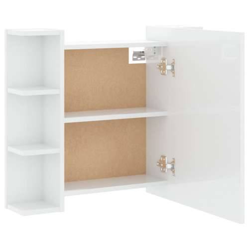 Ormarić s ogledalom i LED svjetlima sjajni bijeli 70x16,5x60 cm - Visoko sjajno bijela 1 Cijena