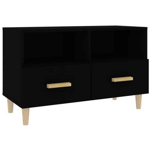 TV ormarić crni 80 x 36 x 50 cm od konstruiranog drva - Crna 1 Cijena