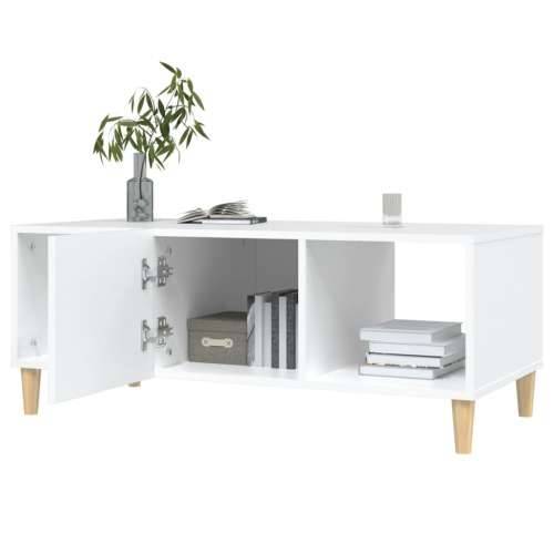 Stolić za kavu bijeli 102 x 50 x 40 cm od konstruiranog drva - Bijela 1 Cijena