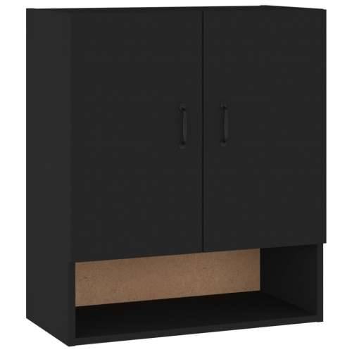 Zidni ormarić crni 60 x 31 x 70 cm od konstruiranog drva - Crna 1 Cijena