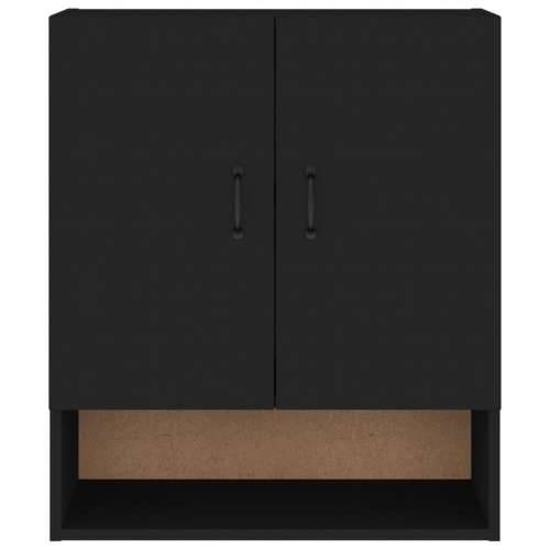 Zidni ormarić crni 60 x 31 x 70 cm od konstruiranog drva - Crna 1 Cijena