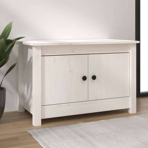 Ormarić za cipele bijeli 70 x 38 x 45,5 cm od masivne borovine - Bijela 1 Cijena