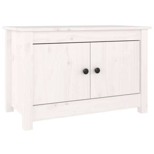 Ormarić za cipele bijeli 70 x 38 x 45,5 cm od masivne borovine - Bijela 1 Cijena