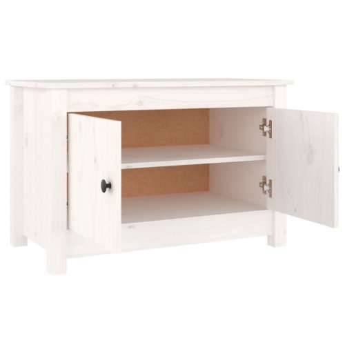 Ormarić za cipele bijeli 70 x 38 x 45,5 cm od masivne borovine - Bijela 1 Cijena