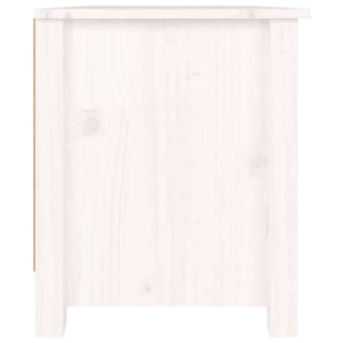 Ormarić za cipele bijeli 70 x 38 x 45,5 cm od masivne borovine - Bijela 1 Cijena