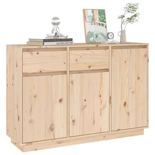 Komoda 110 x 34 x 75 cm od masivne borovine - Prirodna 1 Cijena