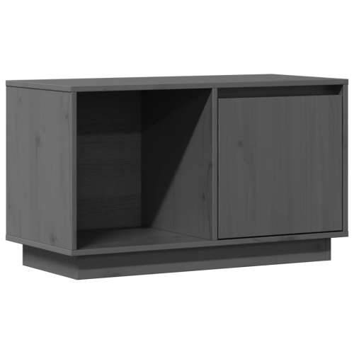TV ormarić sivi 74 x 35 x 44 cm od masivne borovine - Siva 1 Cijena