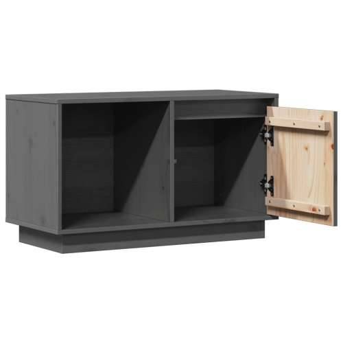 TV ormarić sivi 74 x 35 x 44 cm od masivne borovine - Siva 1 Cijena