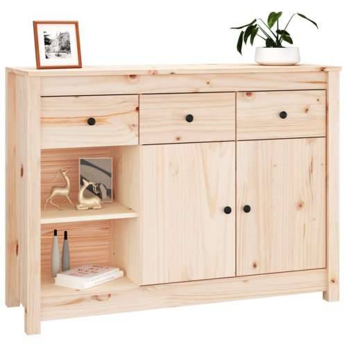 Komoda 100 x 35 x 74 cm od masivne borovine - Prirodna 1 Cijena