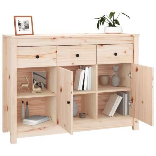 Komoda 100 x 35 x 74 cm od masivne borovine - Prirodna 1 Cijena