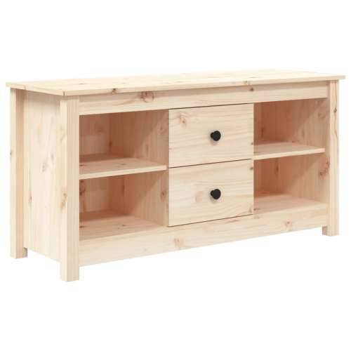 TV ormarić 103 x 36,5 x 52 cm od masivne borovine - Prirodna 1 Cijena