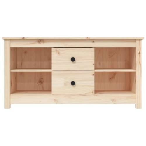 TV ormarić 103 x 36,5 x 52 cm od masivne borovine - Prirodna 1 Cijena