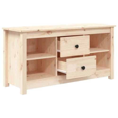 TV ormarić 103 x 36,5 x 52 cm od masivne borovine - Prirodna 1 Cijena