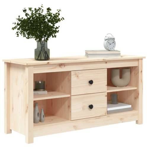 TV ormarić 103 x 36,5 x 52 cm od masivne borovine - Prirodna 1 Cijena