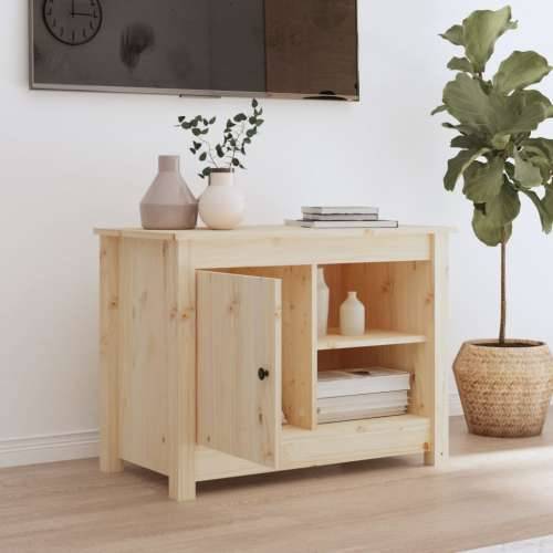 TV ormarić 70 x 36,5 x 52 cm od masivne borovine - Prirodna 1 Cijena