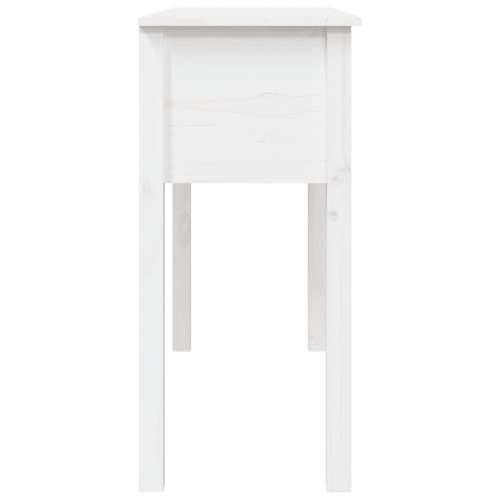 Konzolni stol bijeli 100x35x75 cm od masivne borovine - Bijela 1 100 cm Cijena