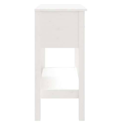 Konzolni stol bijeli 75 x 35 x 75 cm od masivne borovine - Bijela 1 75 cm Cijena
