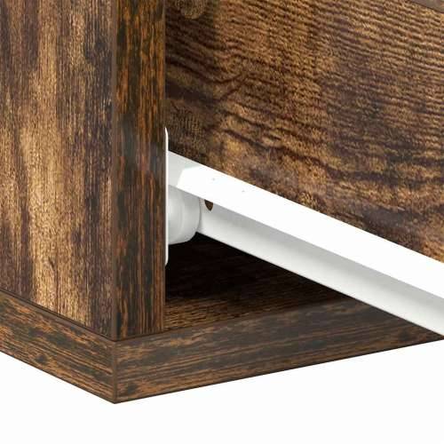Viseći noćni ormarići 2 kom boja hrasta 40 x 30 x 15 cm drveni - Dimljeni hrast 2 Cijena