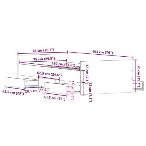 Viseći noćni ormarići 2 kom boja hrasta 40 x 30 x 15 cm drveni - Dimljeni hrast 2 Cijena