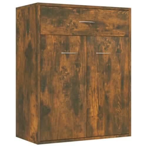 Komoda boja dimljenog hrasta 60x30x75 cm od konstruiranog drva  - Dimljeni hrast 1 Cijena