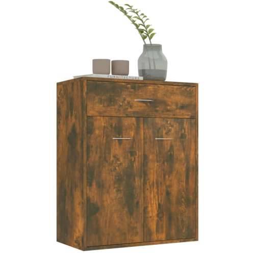 Komoda boja dimljenog hrasta 60x30x75 cm od konstruiranog drva  - Dimljeni hrast 1 Cijena