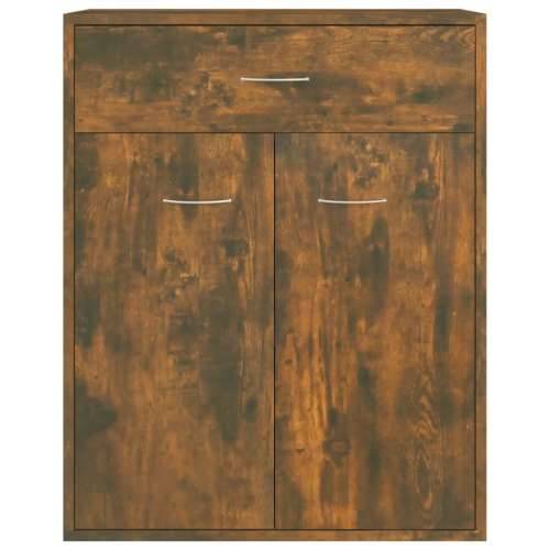 Komoda boja dimljenog hrasta 60x30x75 cm od konstruiranog drva  - Dimljeni hrast 1 Cijena