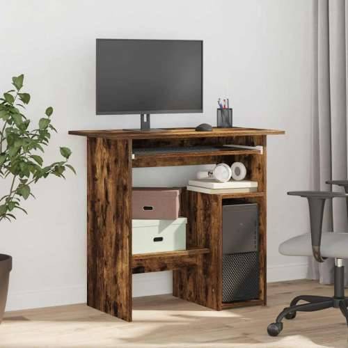 Radni stol boja dimljenog hrasta 80x45x74 cm konstruirano drvo - Dimljeni hrast Cijena