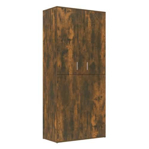 Ormarić za cipele dimljeni hrast 80x39x178 cm konstruirano drvo - Dimljeni hrast 1 Cijena