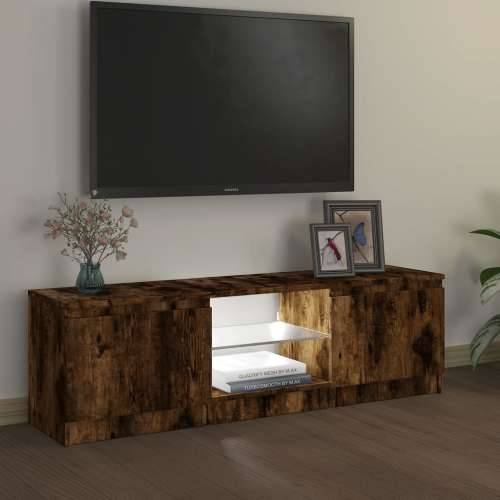 TV ormarić s LED svjetlima boja dimljenog hrasta 120x30x35,5 cm - Dimljeni hrast 120 x 30 x 36 cm 1 Cijena