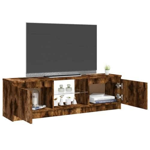 TV ormarić s LED svjetlima boja dimljenog hrasta 120x30x36 cm - Dimljeni hrast 120 x 30 x 36 cm 1 Cijena