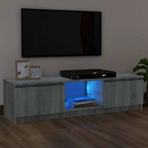 TV ormarić s LED svjetlima boja hrasta sonome 120x30x36 cm - Sivi hrast sonoma 120 x 30 x 36 cm 1 Cijena