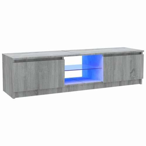 TV ormarić s LED svjetlima boja hrasta sonome 120x30x36 cm - Sivi hrast sonoma 120 x 30 x 36 cm 1 Cijena