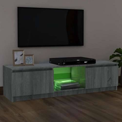 TV ormarić s LED svjetlima boja hrasta sonome 120x30x36 cm - Sivi hrast sonoma 120 x 30 x 36 cm 1 Cijena