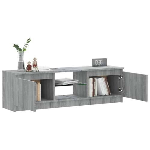 TV ormarić s LED svjetlima boja hrasta sonome 120x30x36 cm - Sivi hrast sonoma 120 x 30 x 36 cm 1 Cijena