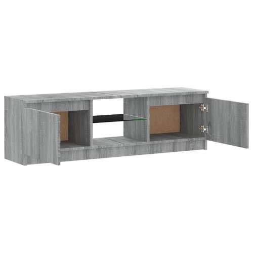 TV ormarić s LED svjetlima boja hrasta sonome 120x30x36 cm - Sivi hrast sonoma 120 x 30 x 36 cm 1 Cijena