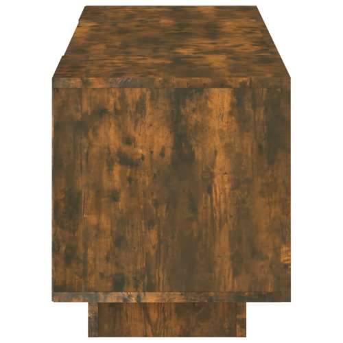TV ormarić s LED svjetlima boja dimljenog hrasta 160x35x40 cm - Dimljeni hrast 1 Cijena
