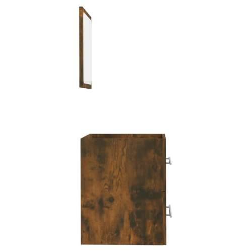 Kupaonski ormarić s ogledalom dimljeni hrast 41 x 38,5 x 48 cm - Dimljeni hrast 1 2 Cijena
