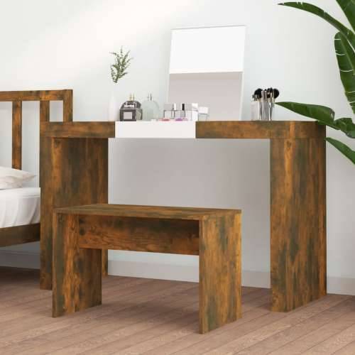 Toaletni stolac boja hrasta 70 x 35 x 45 cm konstruirano drvo Cijena