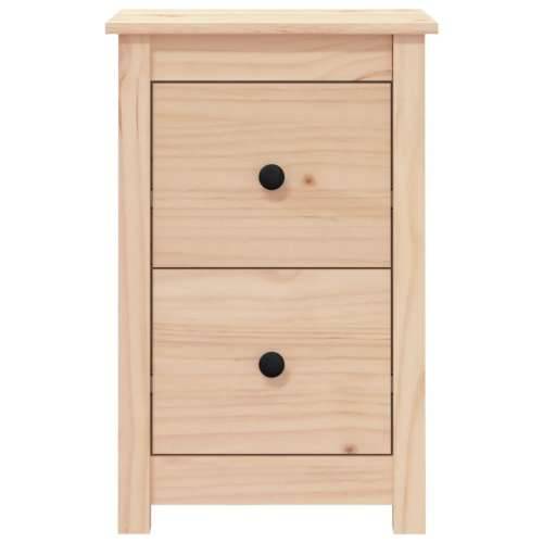 Noćni ormarić 40 x 35 x 61,5 cm od masivne borovine - Prirodna 1 Cijena