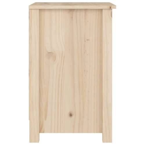 Noćni ormarić 40 x 35 x 55 cm od masivne borovine - Prirodna 1 Cijena