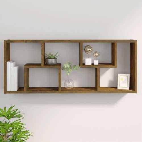 Zidna polica boja dimljenog hrasta 36x16x90cm konstruirano drvo - Dimljeni hrast 1 Cijena