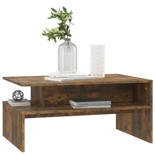 Stolić za kavu boja hrasta 90 x 60 x 42,5 cm konstruirano drvo - Dimljeni hrast 1 Cijena