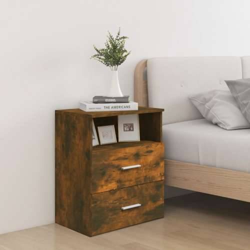 Noćni ormarići 2 kom boja dimljenog hrasta 50 x 32 x 60 cm - Dimljeni hrast 2 Cijena