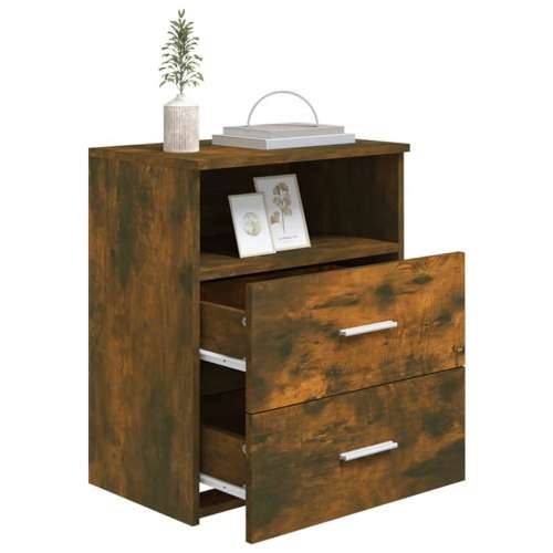 Noćni ormarići 2 kom boja dimljenog hrasta 50 x 32 x 60 cm - Dimljeni hrast 2 Cijena