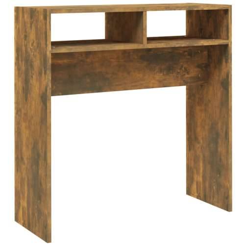 Konzolni stol boja hrasta 78 x 30 x 80 cm od konstruiranog drva - Dimljeni hrast 1 78 cm Cijena