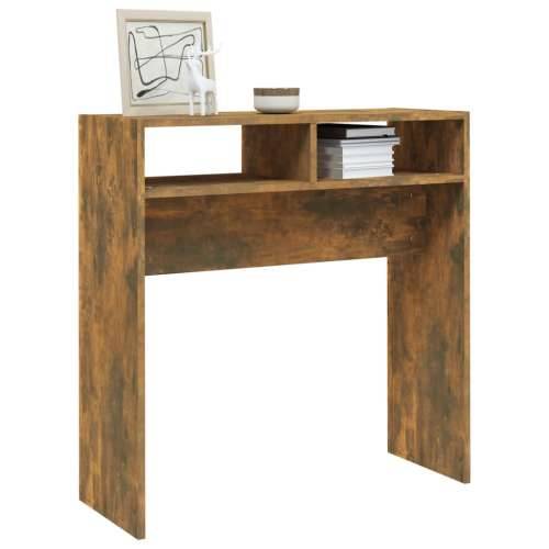 Konzolni stol boja hrasta 78 x 30 x 80 cm od konstruiranog drva - Dimljeni hrast 1 78 cm Cijena