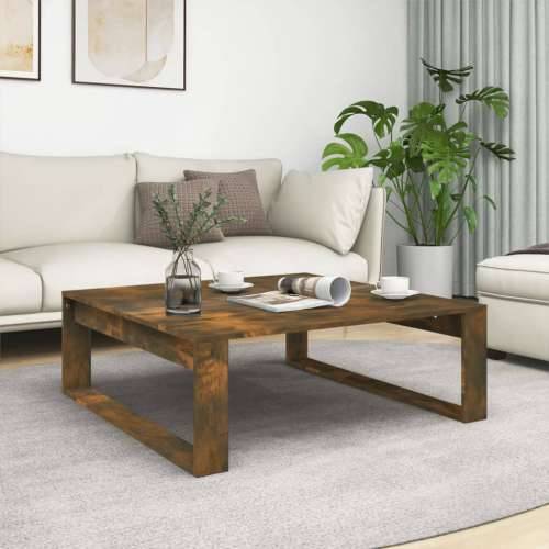 Stolić za kavu dimljeni hrast 100x100x35 cm konstruirano drvo - Dimljeni hrast 100 x 100 cm 1 Cijena
