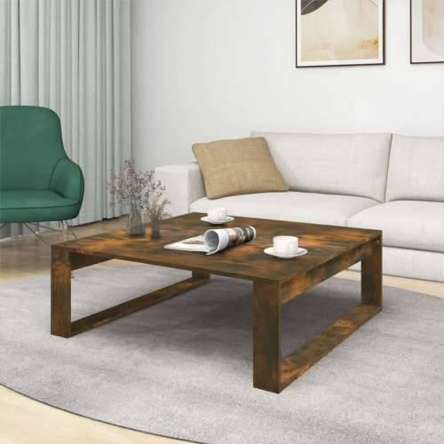 Stolić za kavu dimljeni hrast 100x100x35 cm konstruirano drvo - Dimljeni hrast 100 x 100 cm 1 Cijena